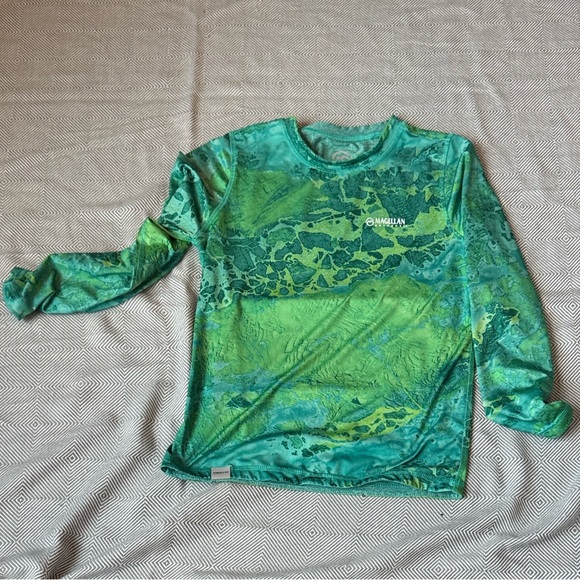 Magellan Outdoors Green Camouflage Shirt - Picture 1 of 4